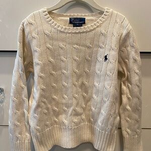 Polo by Ralph Lauren Boy’s 's Cream Cable Knit Sweater